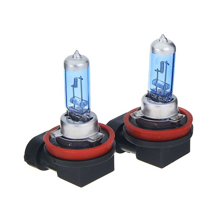 Комплект галогенных ламп TORSO H8, 4200 K, 12 В, 55 Вт, 2 шт., SUPER WHITE