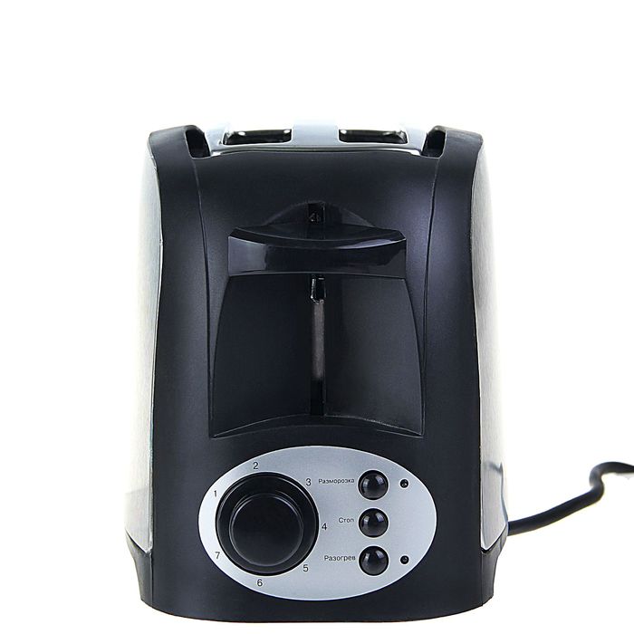 Тостер LUAZON LT-02, 750W, 2 тоста, 7 степеней прожарки, нержавейка