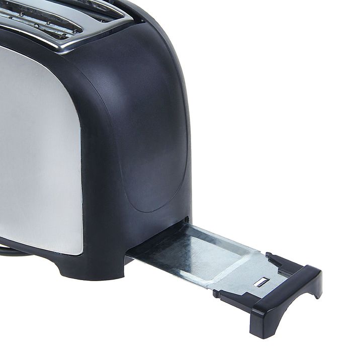 Тостер LUAZON LT-02, 750W, 2 тоста, 7 степеней прожарки, нержавейка