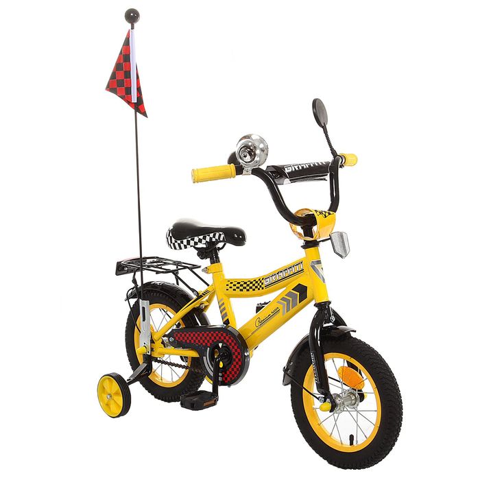 Велосипед 12" GRAFFITI Premium Racer, 2016, цвет жёлтый
