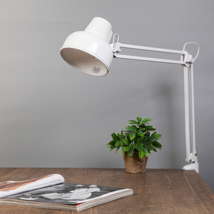 Светильник настольный "Бета", белый, без лампы