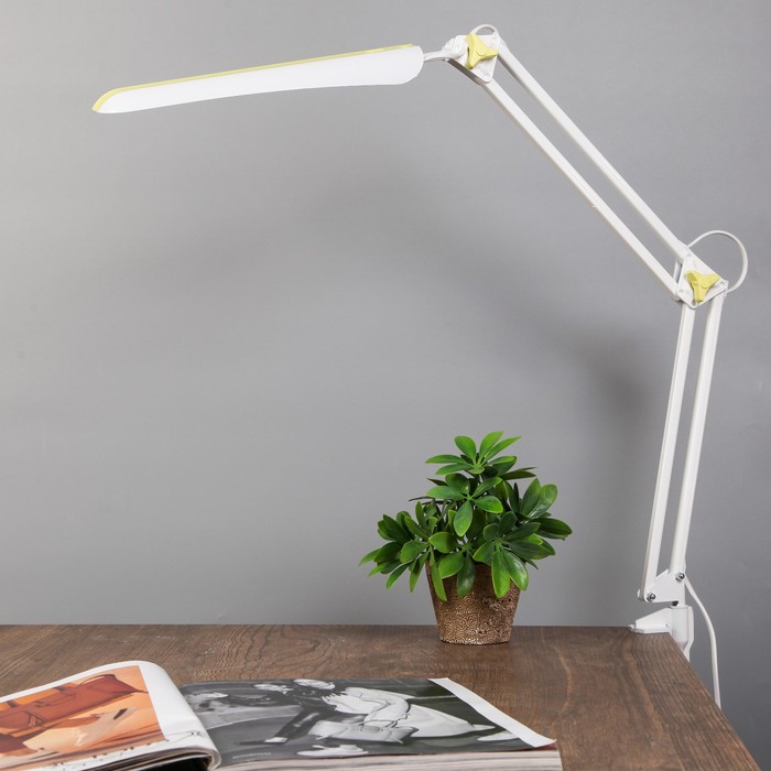 Светильник настольный "Гермес", бело-жёлтый