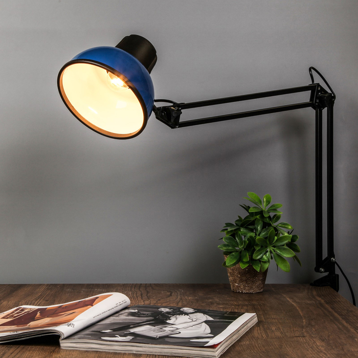 Светильник настольный "Бета", синий, без лампы