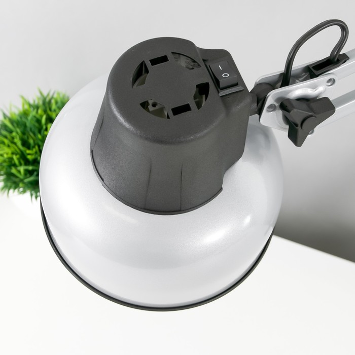 Светильник настольный "Бета", серебро, без лампы