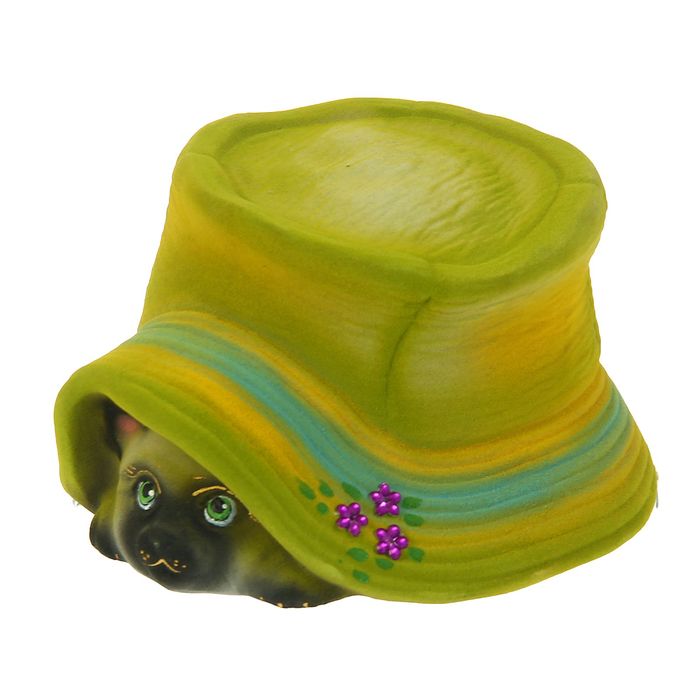 Копилка "Кот под шляпой" микс