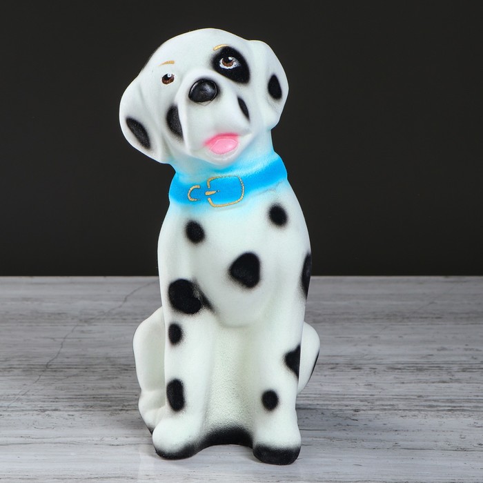 Копилка "Далматин" малая, голубая ошейник, микс