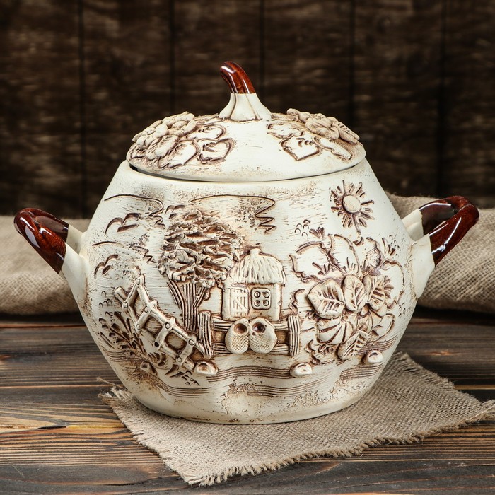 Жаровня "Обжора" лепка, 3,5 л