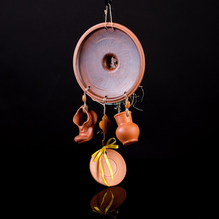 Оберег "Крышка" 3 предмета, кошелек, рафия