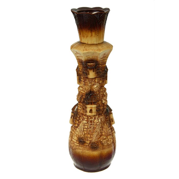 Ваза напольная "Лилиана" коричневая, замки