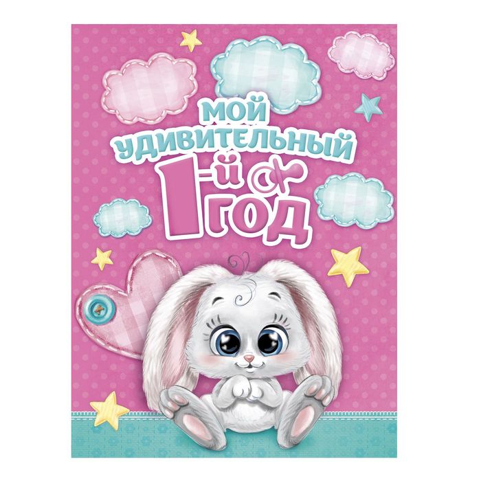 Плакат в папке "Мой удивительный первый год" для девочки