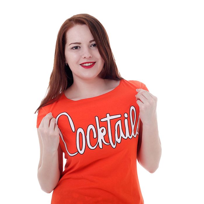 Комплект женский (футболка, капри), цвет красный/синий, рост 170-176 см, размер 48