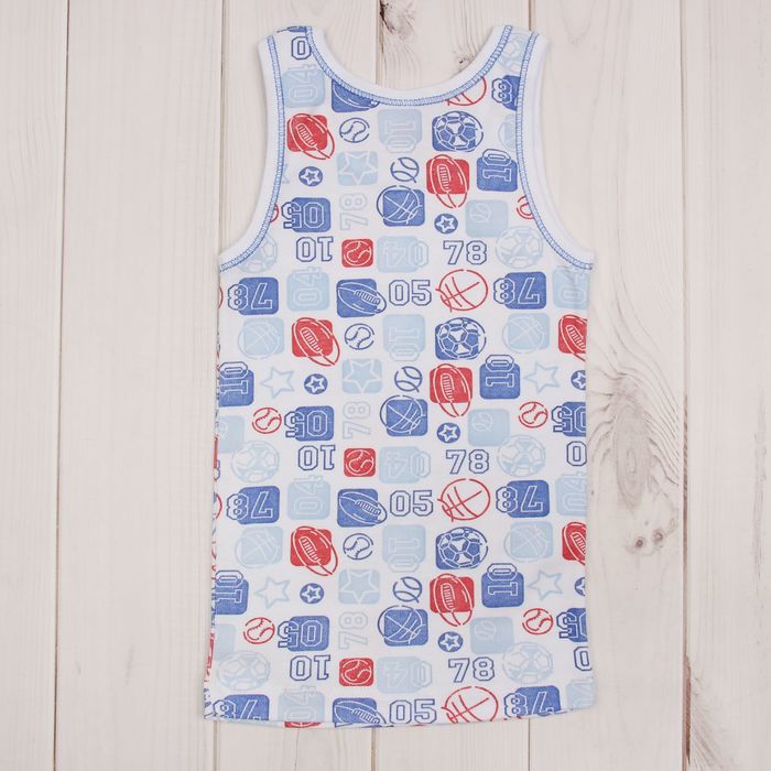 Майка для мальчика, рост 92 см (52), цвет синий