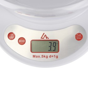 Весы кухонные LuazON LV 504, электронные, до 5 кг, МИКС от Сима-ленд