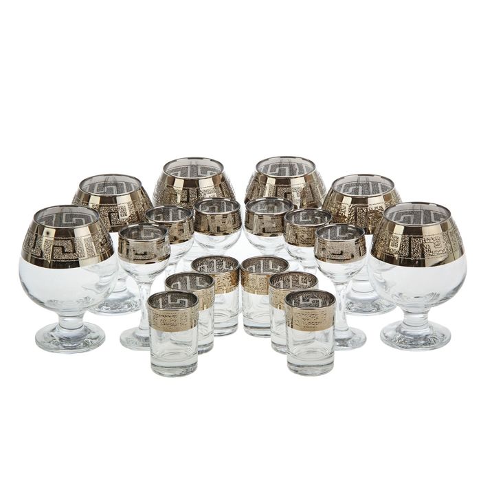 Мини-бар "Кристалл" 18 предметов, под коньяк, белый