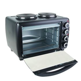 

Мини-печь Galaxy GL 2617, 1500 Вт, 26 л, 2 конфорки по 800 Вт, чугун, чёрная