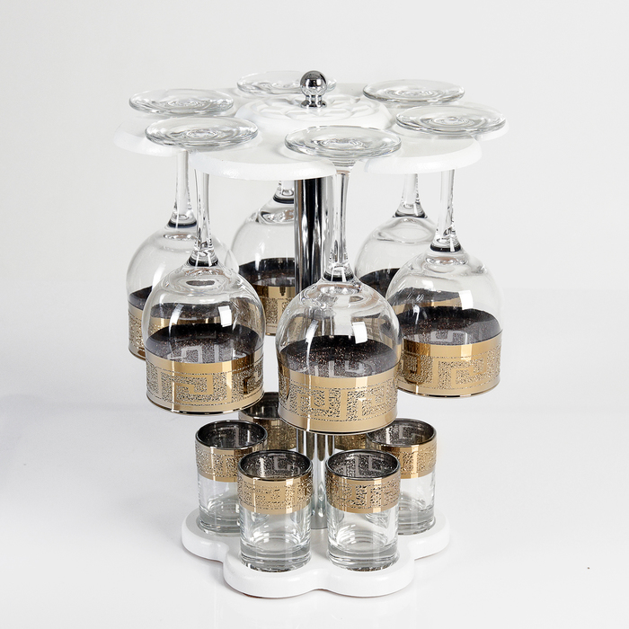 Мини-бар 12 предметов вино, кристалл, белый 240/50 мл