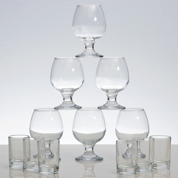 Мини-бар 12 предметов коньяк, гладье, белый 350/50 мл