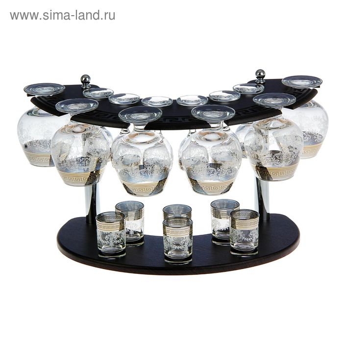 

Мини-бар 18 предметов коньяк, гравировка 380/55/50 мл