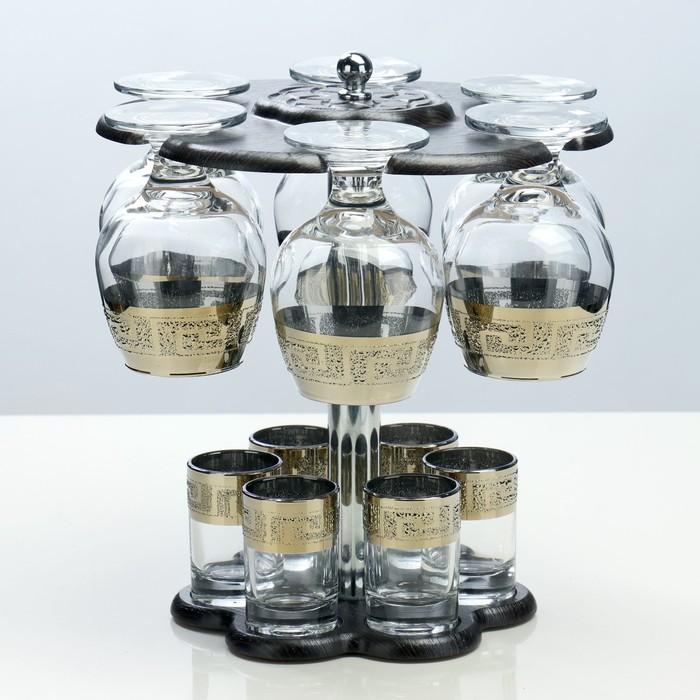 Мини-бар 12 предметов коньяк, кристалл 350/50 мл