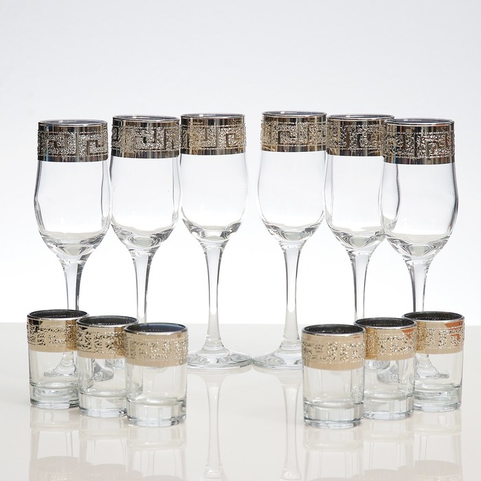 Мини-бар 12 предметов шампанское, кристалл, белый 200/50 мл