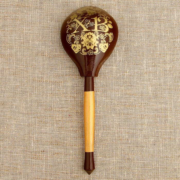 Ложка полубаская с росписью "ХВ", хохлома, микс