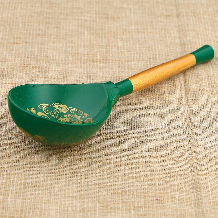 Ложка полубаская с росписью "ХВ", хохлома, микс