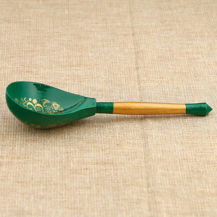 Ложка полубаская с росписью "ХВ", хохлома, микс