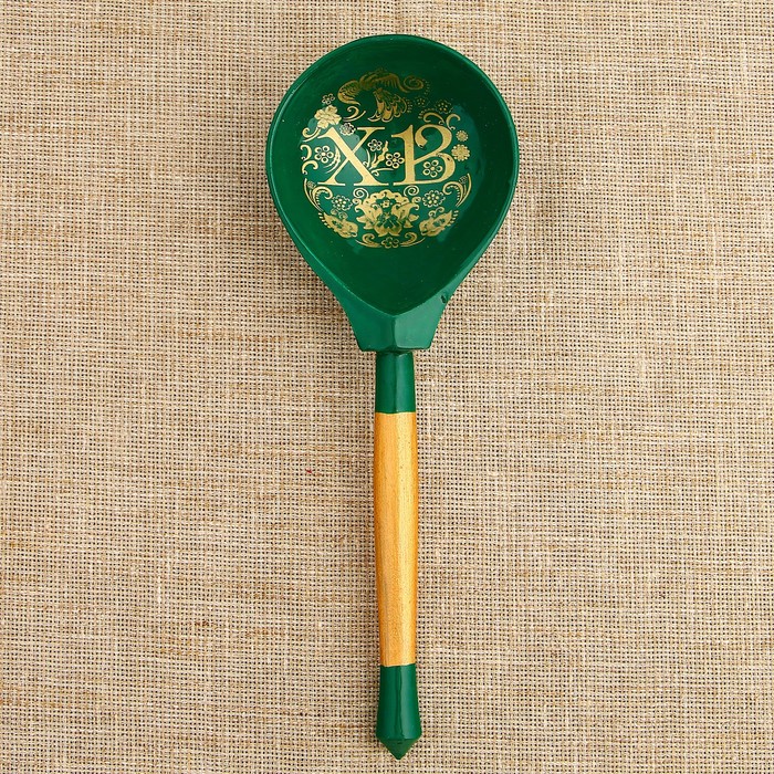 Ложка полубаская с росписью "ХВ", хохлома, микс