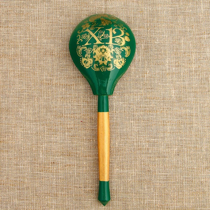 Ложка полубаская с росписью "ХВ", хохлома, микс