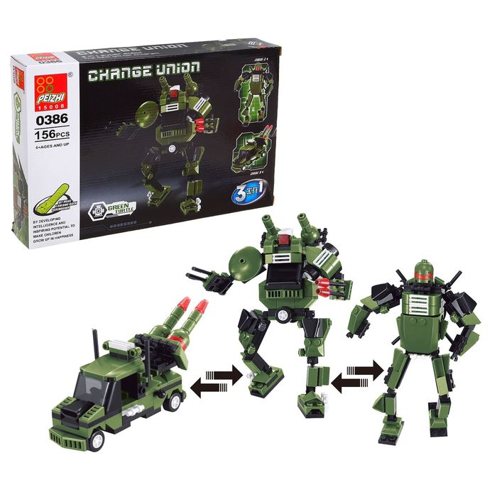 Конструктор «Космический герой», 3 в 1, 156 деталей