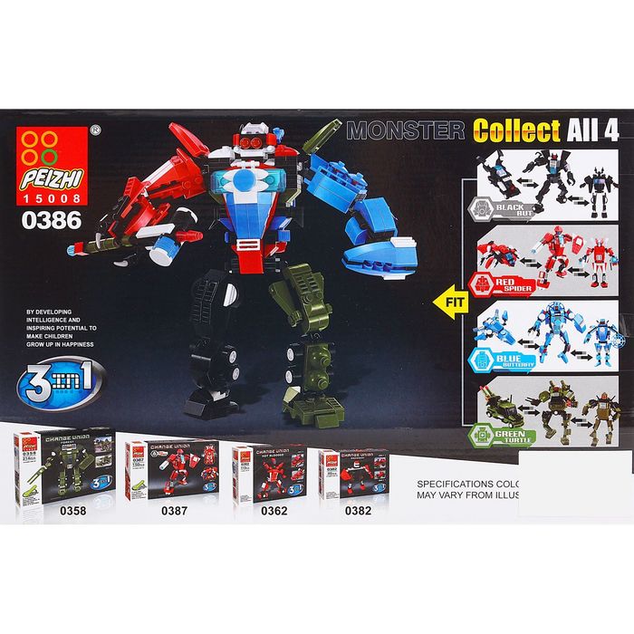 Конструктор «Космический герой», 3 в 1, 156 деталей