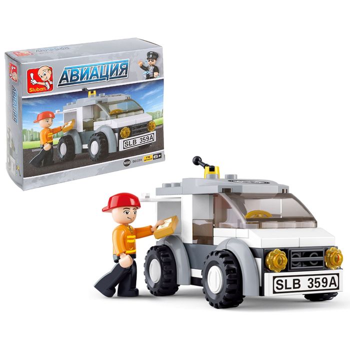 Конструктор «Курьерская машина», 75 деталей