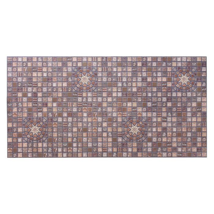 Панель ПВХ мозаика «Медальон фиолетовый»