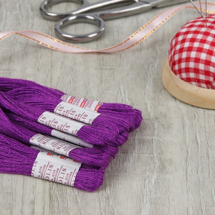 Мулине, №535, 20±1м, цвет светло-баклажановый