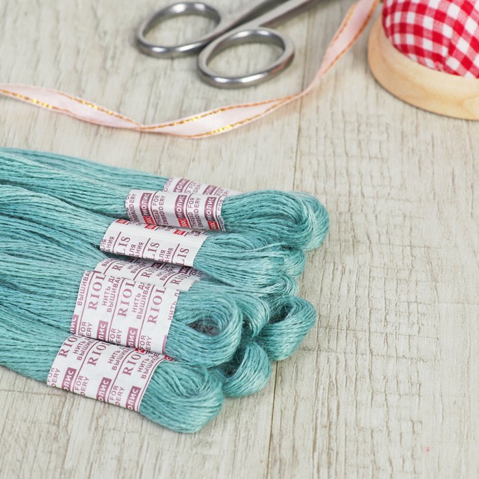 Мулине, №405, 20±1м, цвет серо-бирюзовый