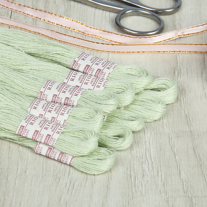 Мулине, №305, 20±1м, цвет зелёного чая