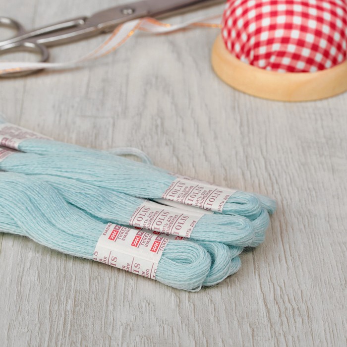 Мулине, №401, 20±1м, цвет бледно-бирюзовый