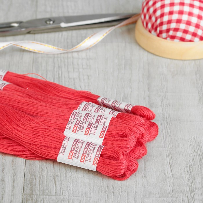 Мулине, №124, 20±1м, цвет ярко-красный