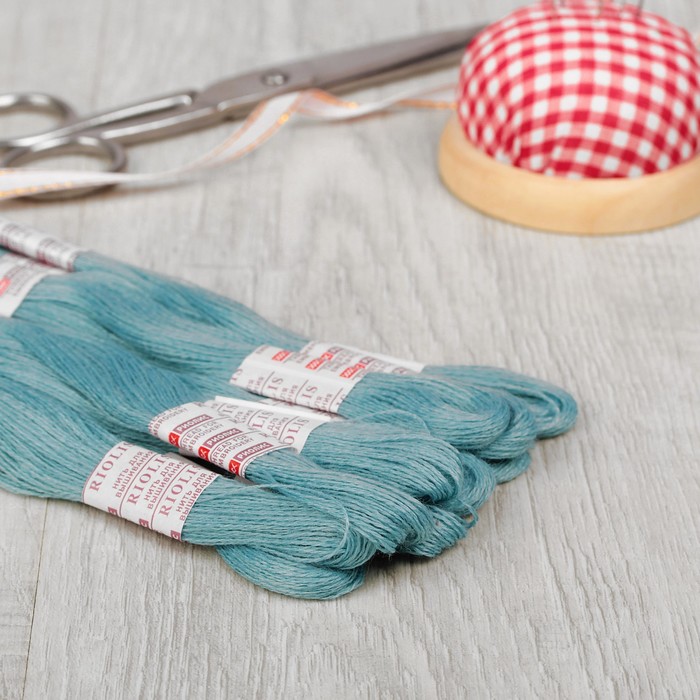 Мулине, №415, 20±1м, цвет серо-бирюзовый