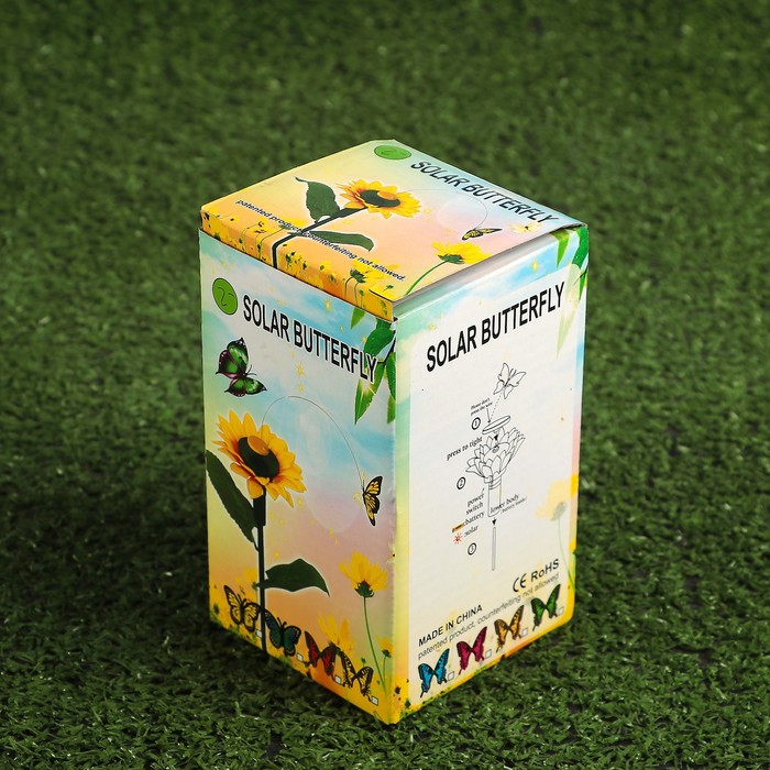 Декоративный штекер "Подсолнух с бабочкой" микс