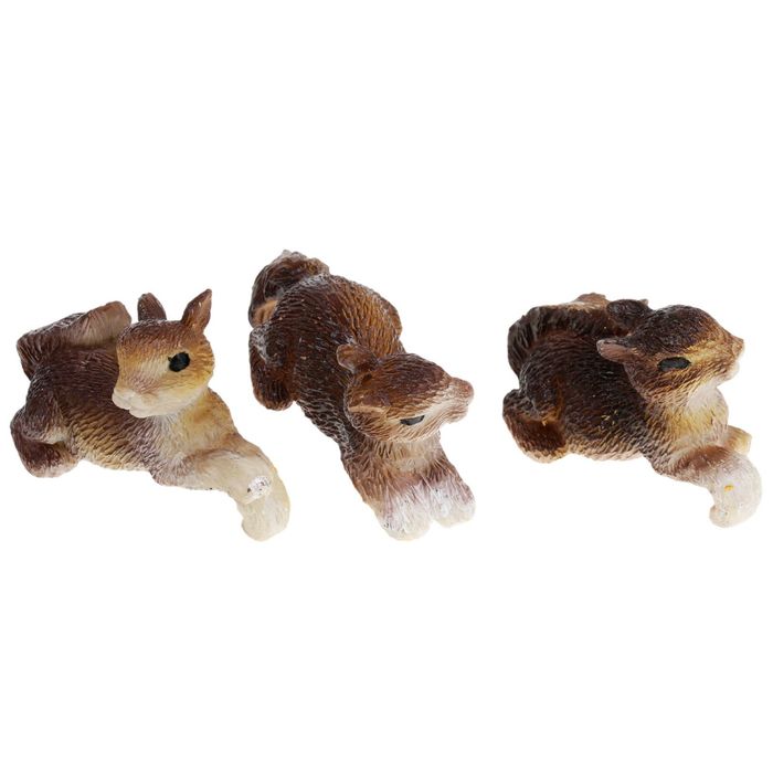 Фигурка для цветочного горшка "Белка" микс