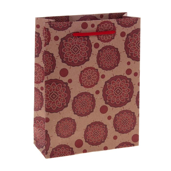 Пакет крафт "Рисунок", 31 х 10 х 42 см