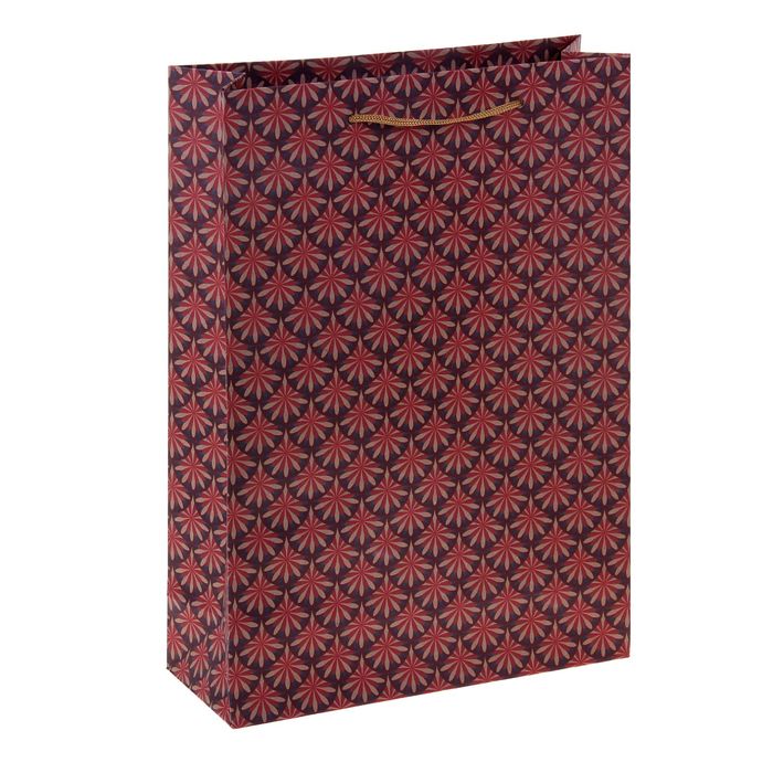 Пакет крафт "Ажурный орнамент", 12 х 15,5 х 5,5 см