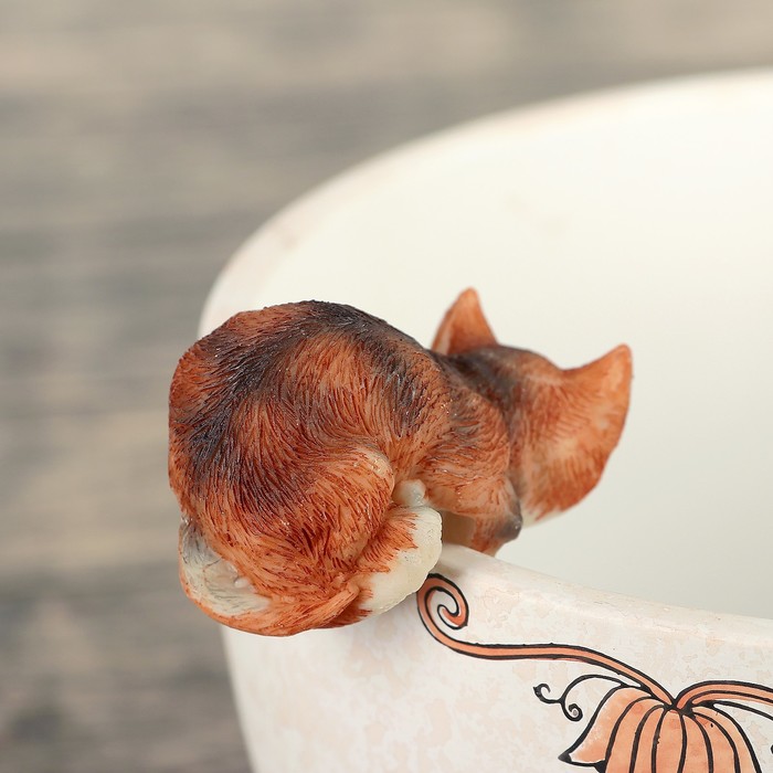 Фигурка для цветочного горшка "Котёнок" микс