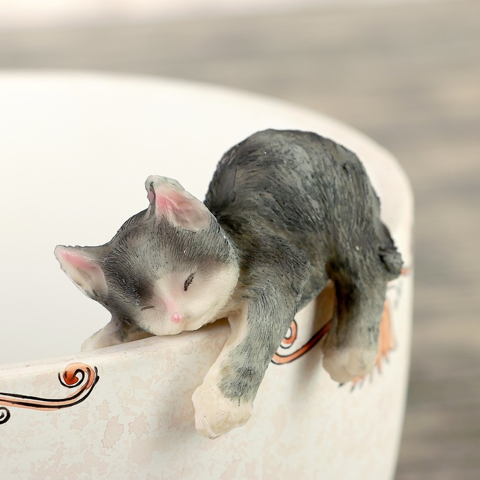 Фигурка для цветочного горшка "Котёнок" микс