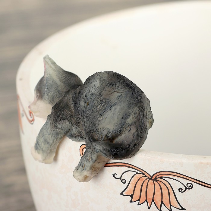 Фигурка для цветочного горшка "Котёнок" микс