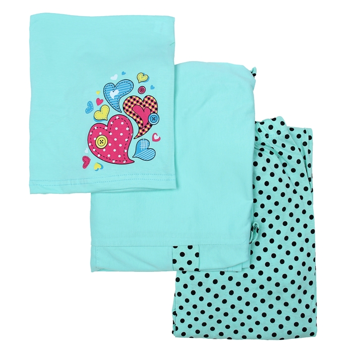 Комплект женский (халат, топ, брюки) ПК-10 МИКС, р-р 44