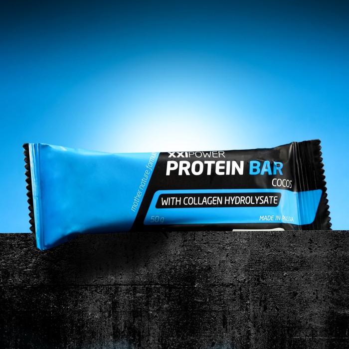 Батончик XXI век Protein Bar с коллагеном, 50 г Кокос / шоколадная глазурь батончик xxi век protein bar с коллагеном 50 г кокос шоколадная глазурь