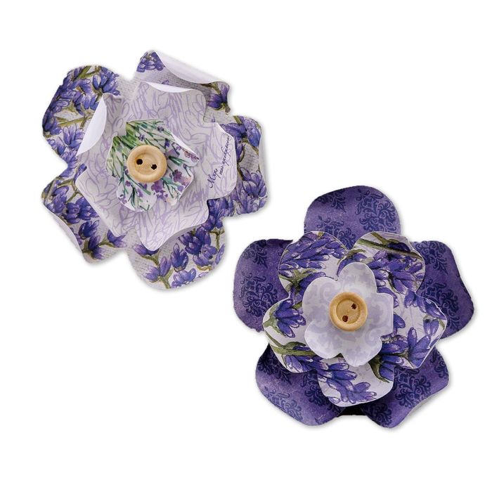 Набор декоративных цветов "Лавандовые сны", 9 х 14 см