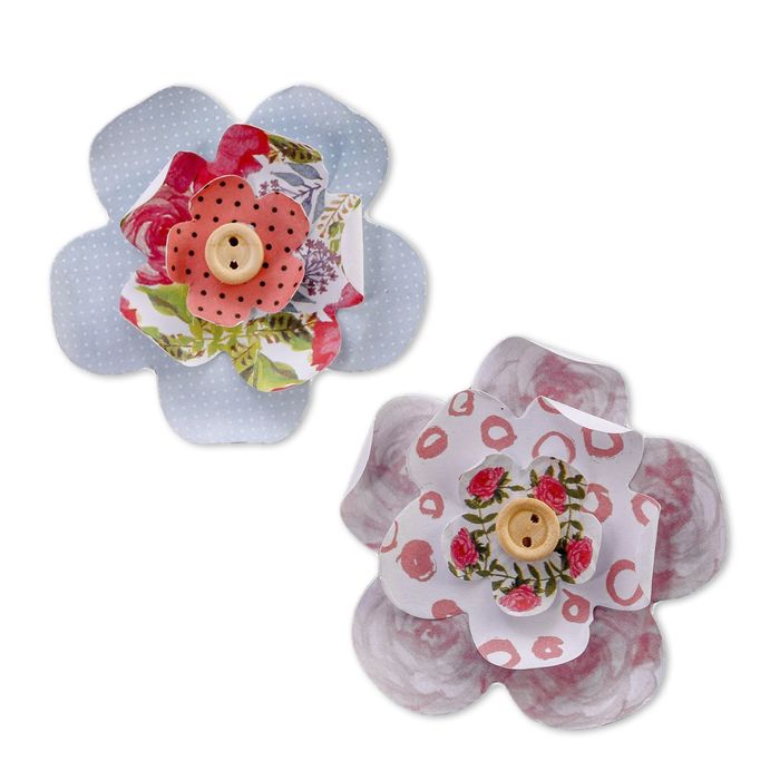 Набор декоративных цветов "Акварельная роскошь", 9 х 14 см